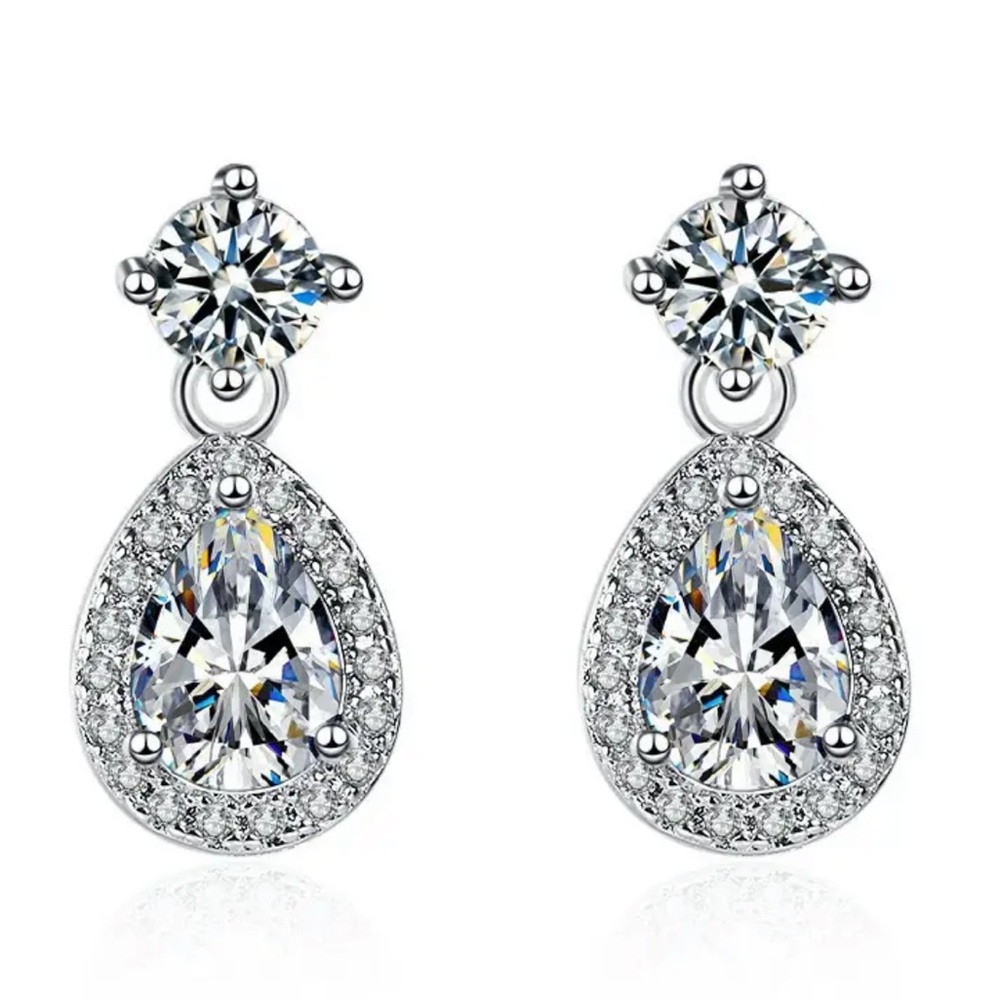 Sterling Silver Cubic Zirconia Earrings
